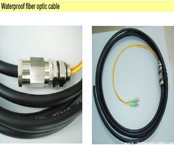 Waterproof fiber optic cable