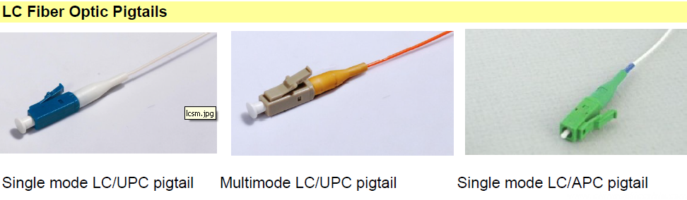 LC Fiber Optic Pigtails