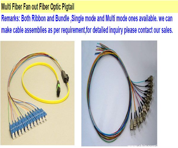 Multi Fiber Fan out Fiber Optic Pigtail