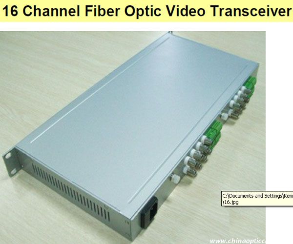 16 Channel Fiber Optic Video Transceiver